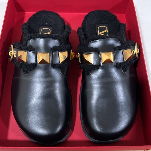 VALENTINO GARAVANI Roman Stud SABOT Mule Slides SIZE 38 EU or Women’s 8 US - Picture 12 of 14